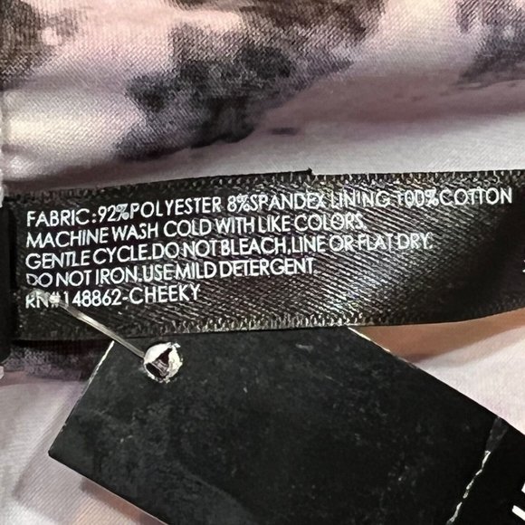 NWT TORRID Cheeky Pantie Underwear Sz 2X Pink Black Silky - Picture 4 of 4